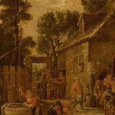 Merry-Making In The Countryside David Teniers The Younger dty58 canvas print