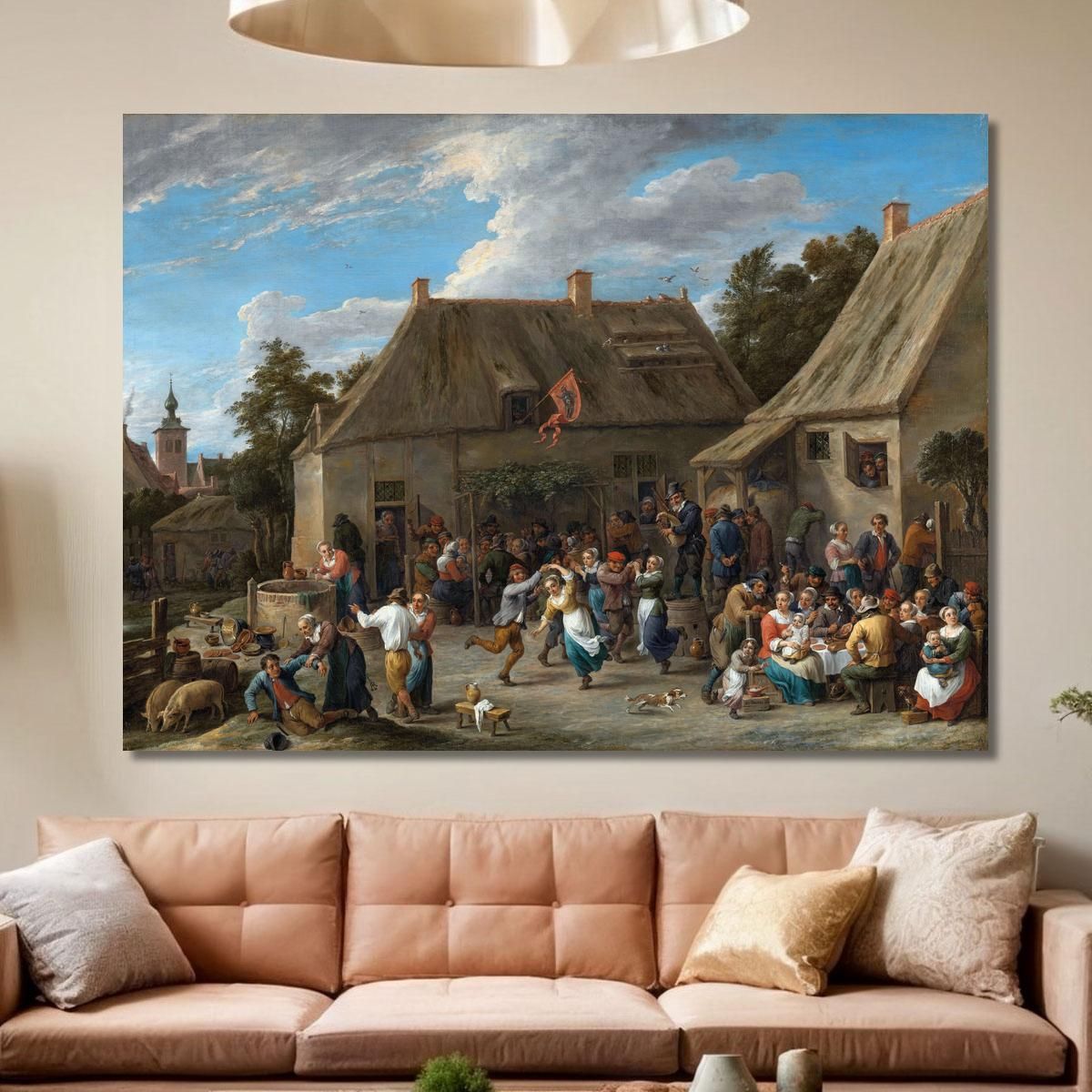 Peasant Kermis David Teniers The Younger dty62 canvas print 