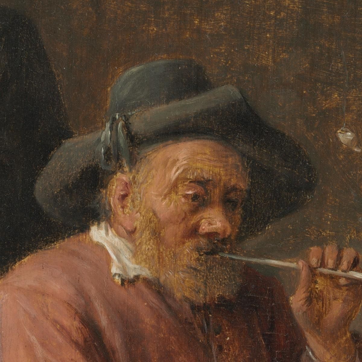 Peasants Smoking In An Inn David Teniers The Younger dty69 canvas print