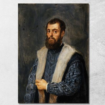 Portrait Of A Man After Titian David Teniers The Younger dty70 canvas print 