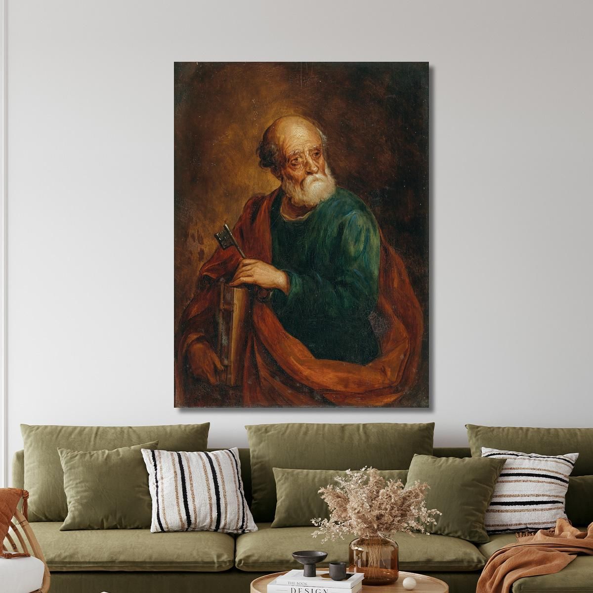 Saint Peter After Palma Il Giovane David Teniers The Younger dty72 canvas print 