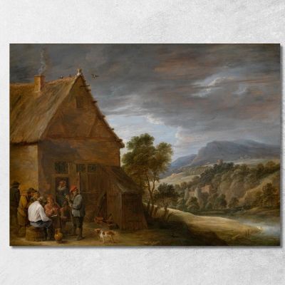 Tavern Scene 2 David Teniers The Younger dty82 canvas print 