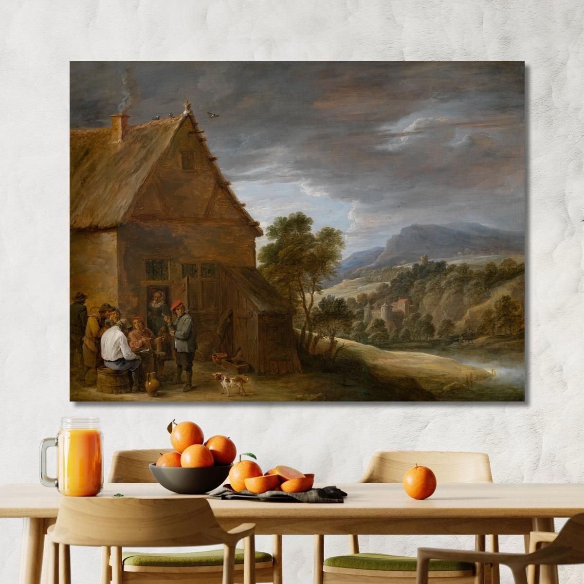 Tavern Scene 2 David Teniers The Younger dty82 canvas print 