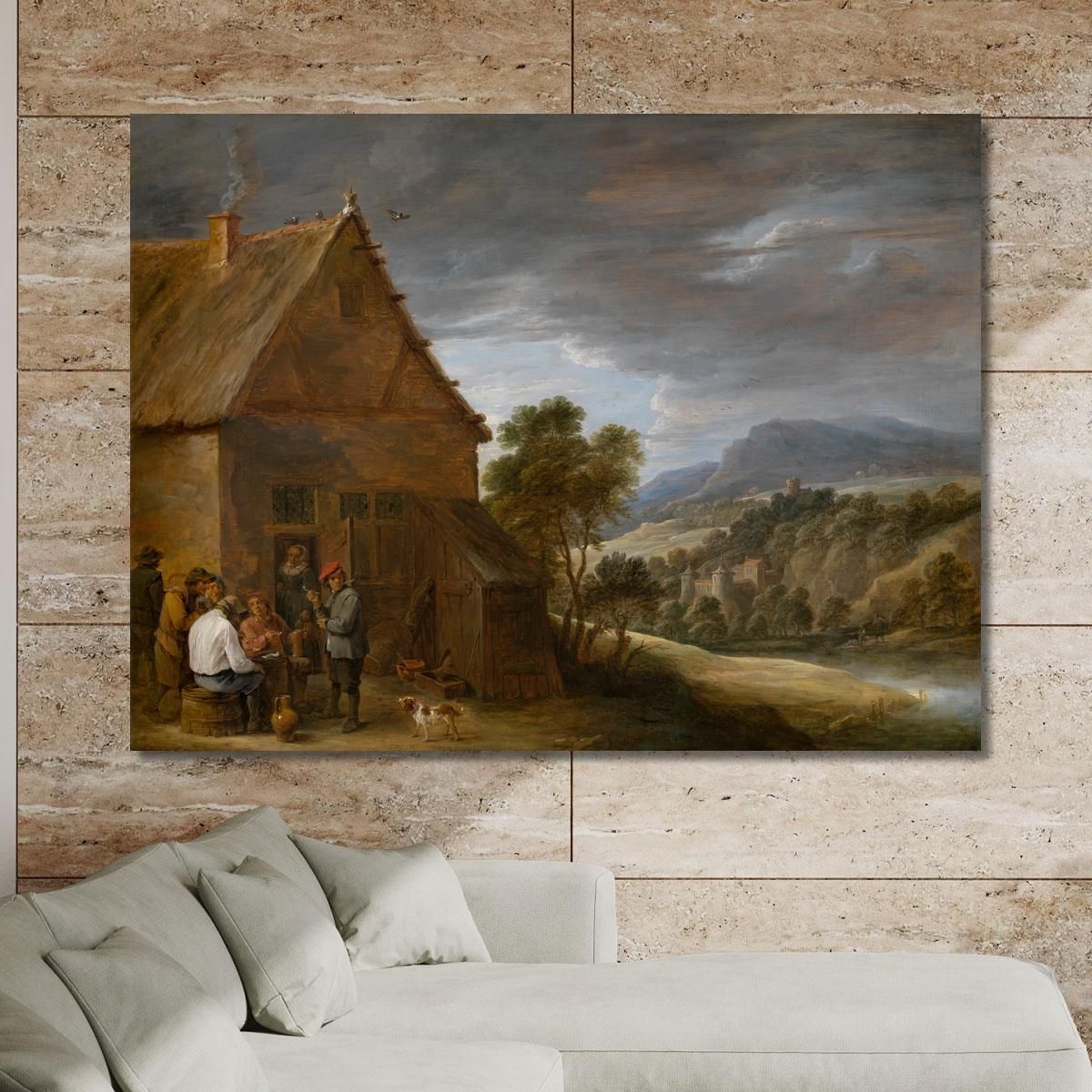 Tavern Scene 2 David Teniers The Younger dty82 canvas print 