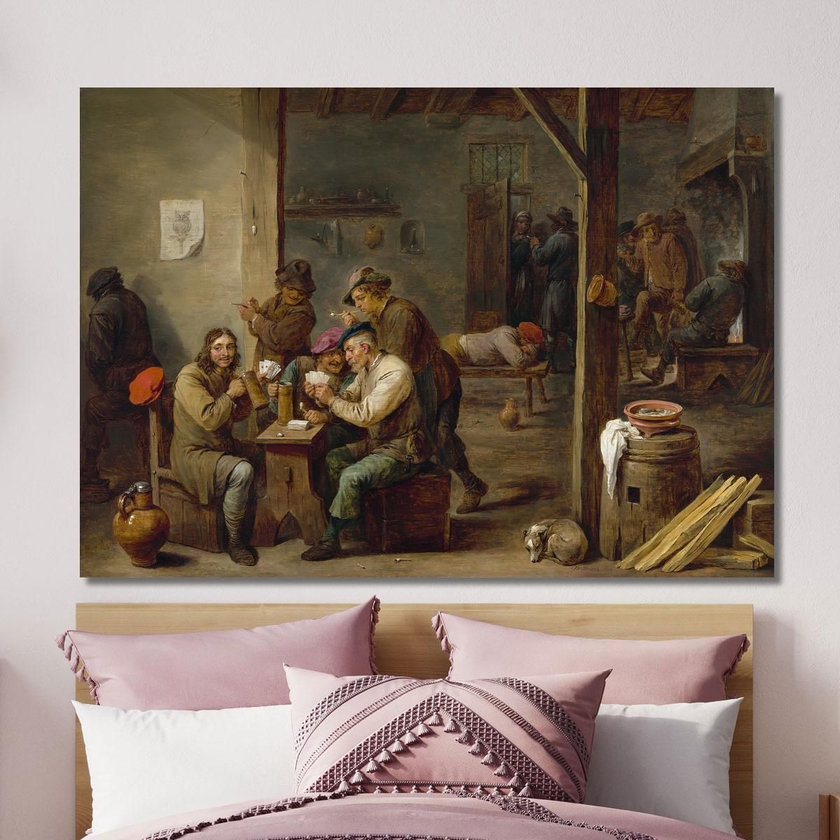 Tavern Scene David Teniers The Younger dty84 canvas print 