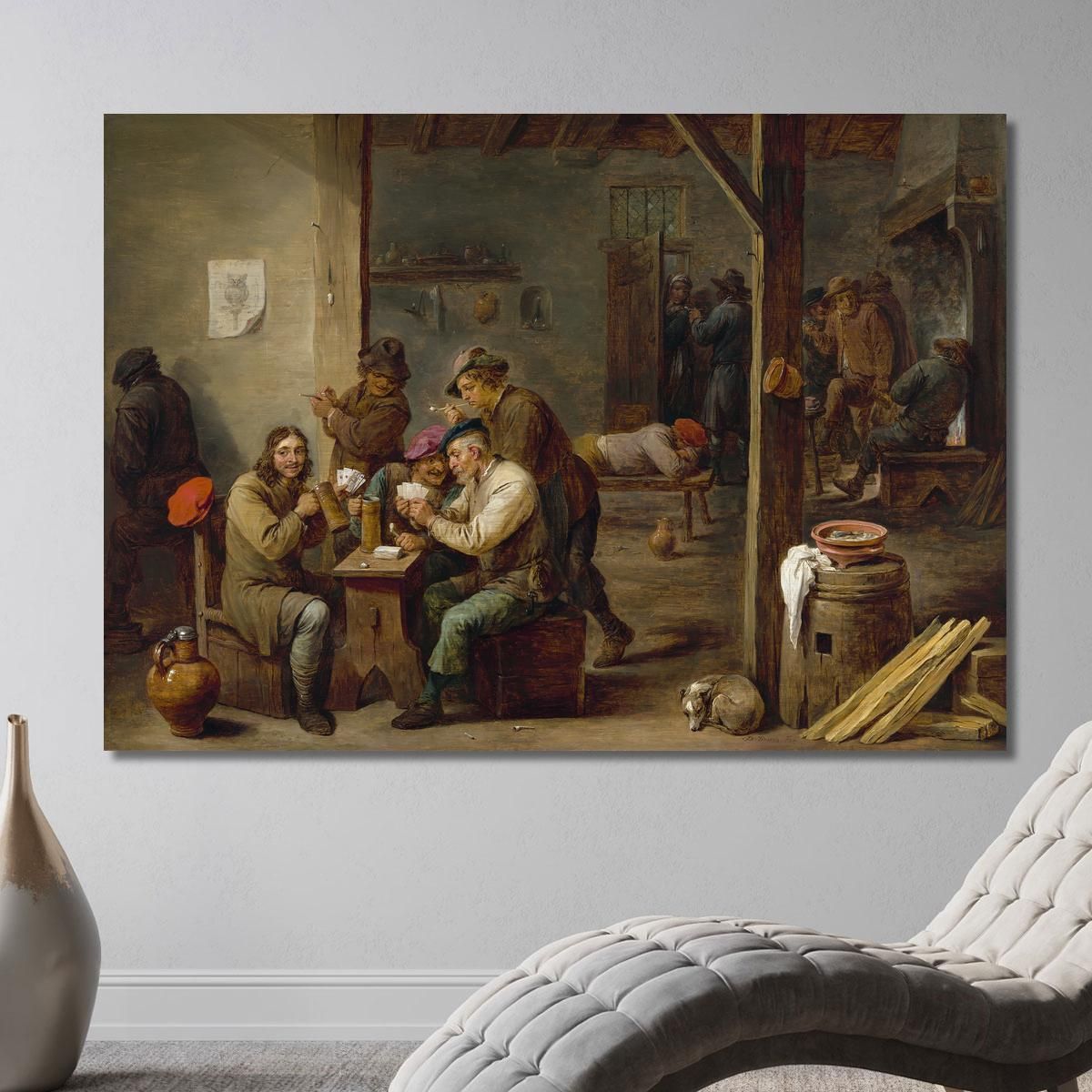 Tavern Scene David Teniers The Younger dty84 canvas print 
