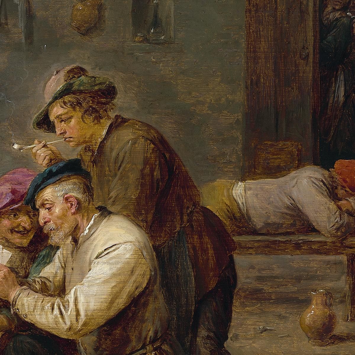 Tavern Scene David Teniers The Younger dty84 canvas print