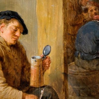 The Empty Mug David Teniers The Younger dty93 canvas print