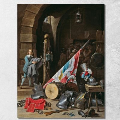 The Guardhouse David Teniers The Younger dty96 canvas print 