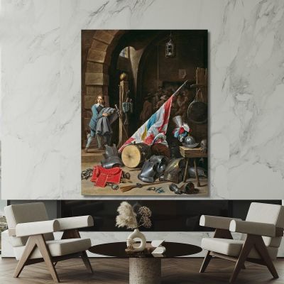 The Guardhouse David Teniers The Younger dty96 canvas print 
