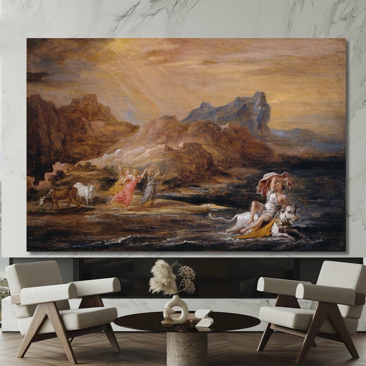 The Rape Of Europa David Teniers The Younger dty102 canvas print 
