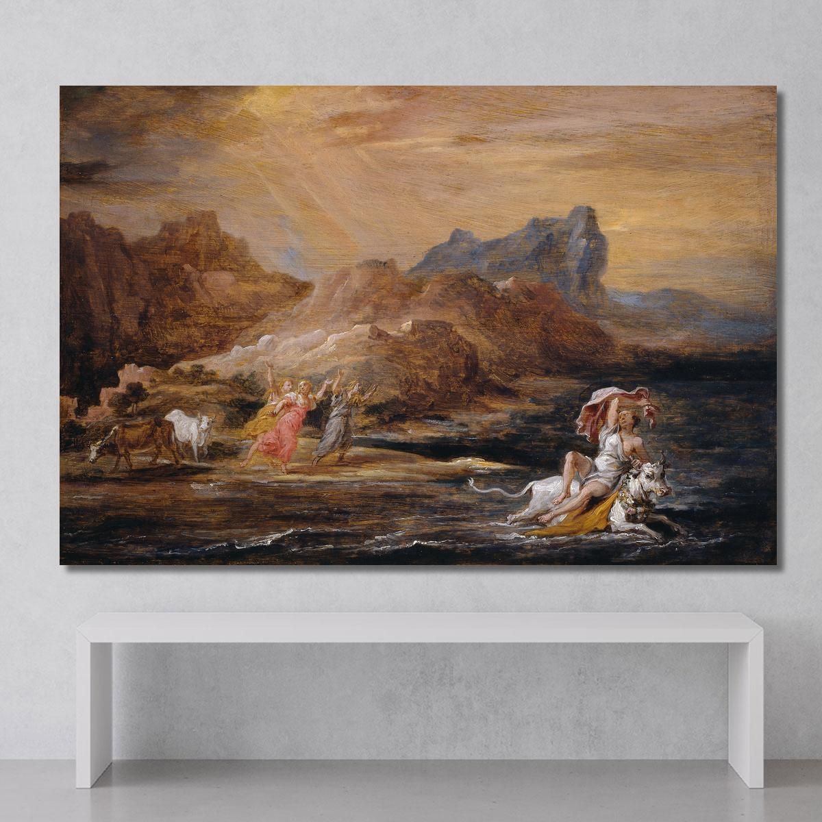 The Rape Of Europa David Teniers The Younger dty102 canvas print 