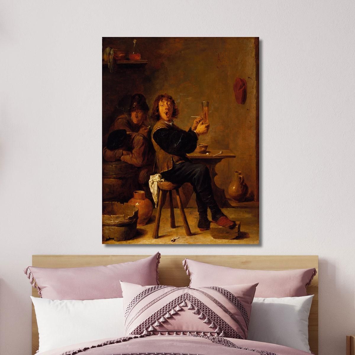 The Smoker David Teniers The Younger dty104 canvas print 