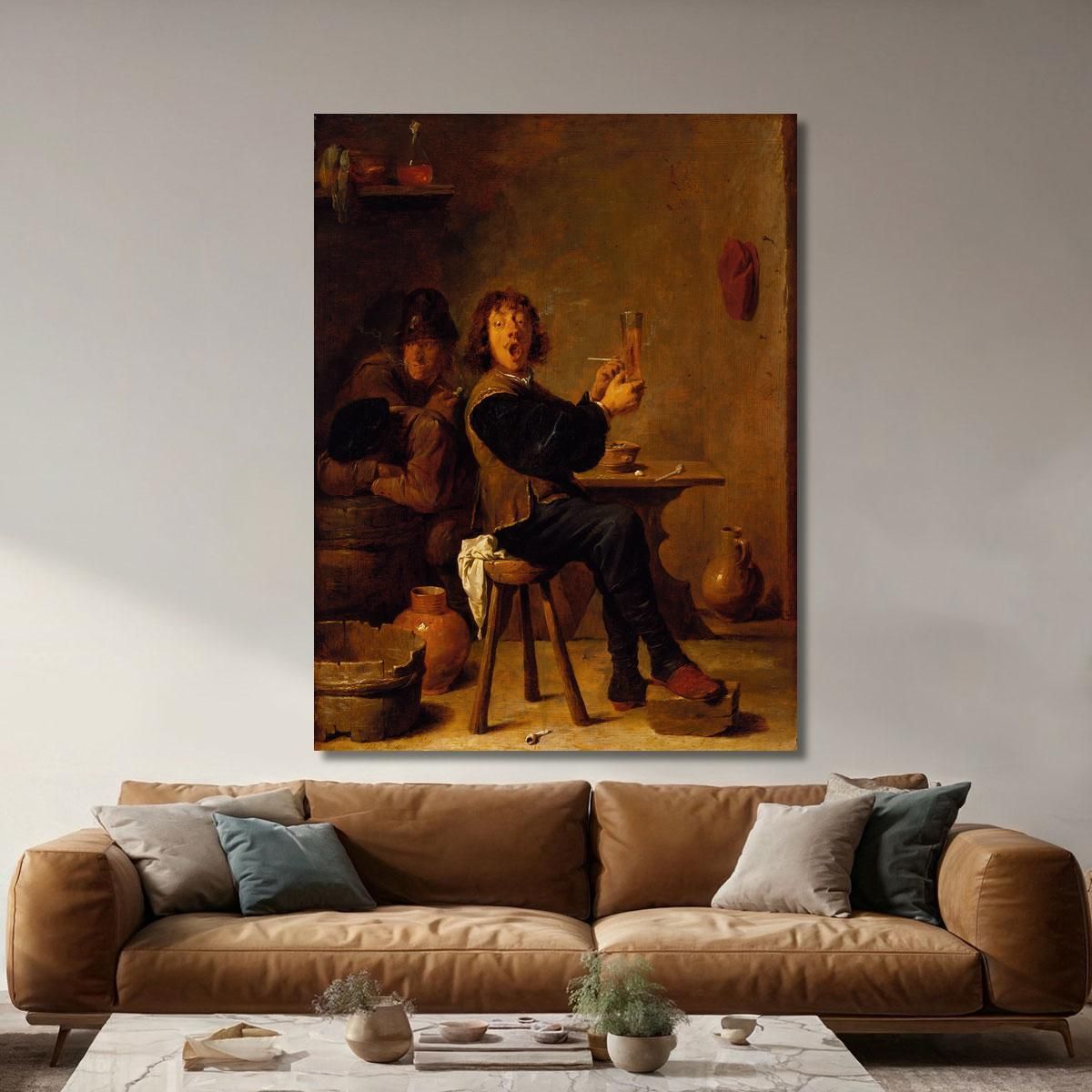 The Smoker David Teniers The Younger dty104 canvas print 