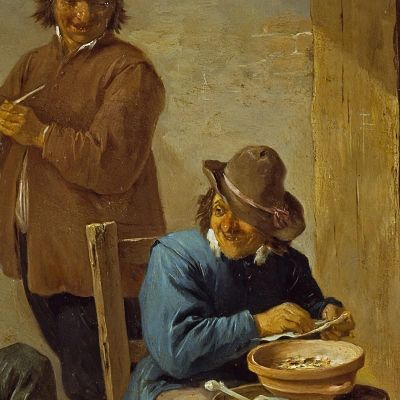 The Smokers David Teniers The Younger dty105 canvas print