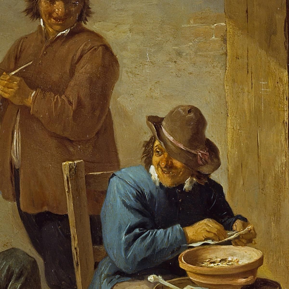 The Smokers David Teniers The Younger dty105 canvas print