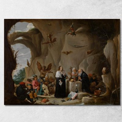 The Temptation Of Saint Anthony The Great David Teniers The Younger dty106 canvas print 