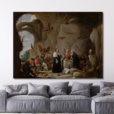 The Temptation Of Saint Anthony The Great David Teniers The Younger dty106 canvas print 