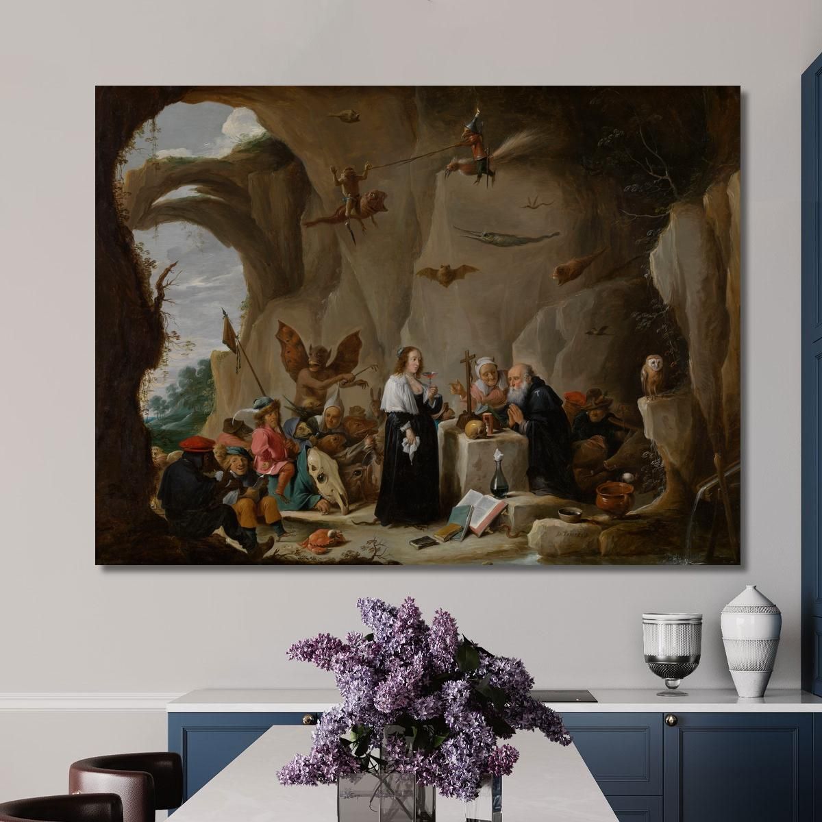 The Temptation Of Saint Anthony The Great David Teniers The Younger dty106 canvas print 