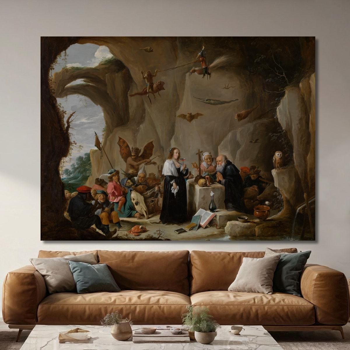 The Temptation Of Saint Anthony The Great David Teniers The Younger dty106 canvas print 