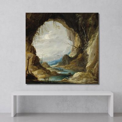 Vista From A Grotto David Teniers The Younger dty114 canvas print 