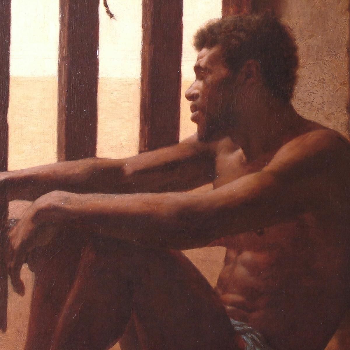 A Gladiator In Thought Edmund Blair Leighton ebl2 canvas print