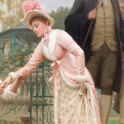 Lay Thy Sweet Hand In Mine And Trust In Me Edmund Blair Leighton ebl12 canvas print