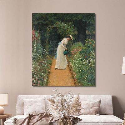 My Lady'S Garden Edmund Blair Leighton ebl14 canvas print 