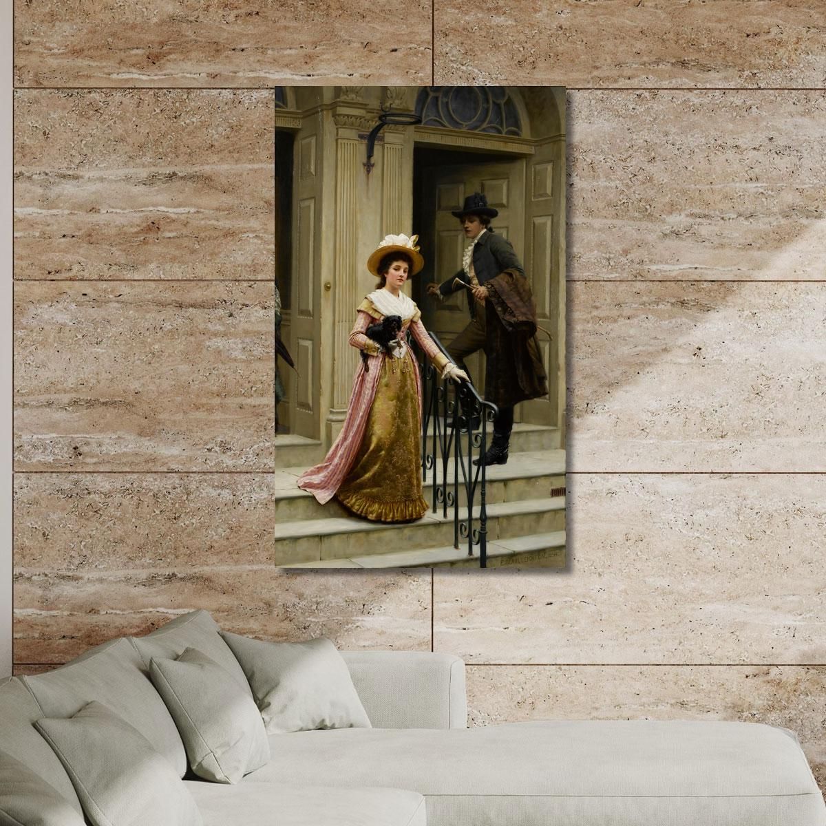 My Next Door Neighbour Edmund Blair Leighton ebl15 canvas print 