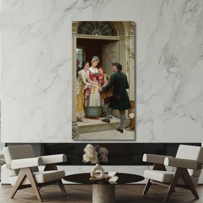 Ribbons And Laces For Very Pretty Faces Edmund Blair Leighton ebl18 canvas print 