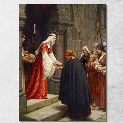 The Charity Of Saint Elizabeth Of Hungary Edmund Blair Leighton ebl22 canvas print 
