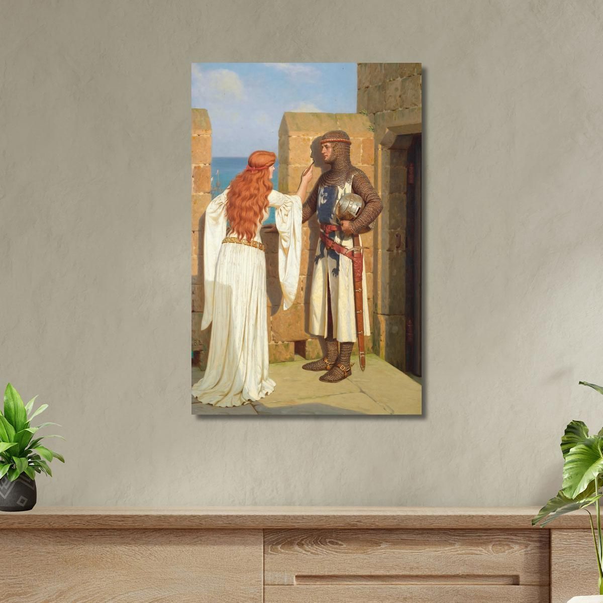 The Shadow Edmund Blair Leighton ebl26 canvas print 