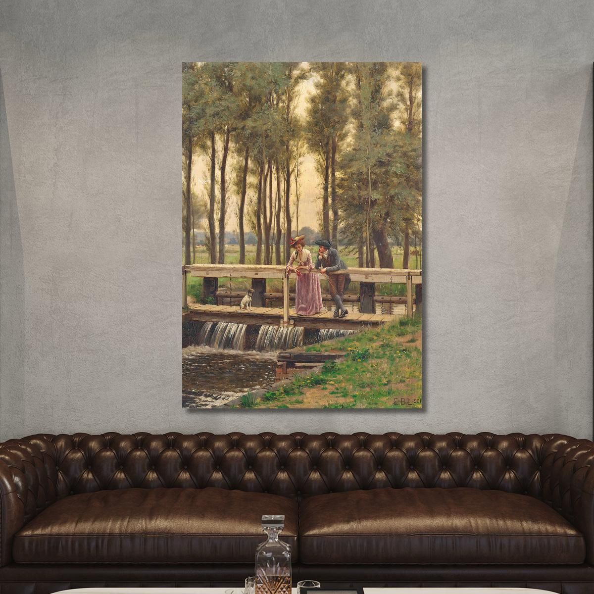 The Trysting Place Edmund Blair Leighton ebl27 canvas print 