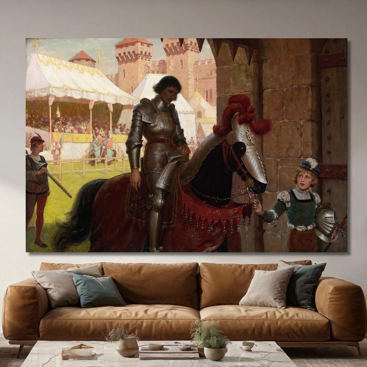 Vanquished Edmund Blair Leighton ebl29 canvas print 