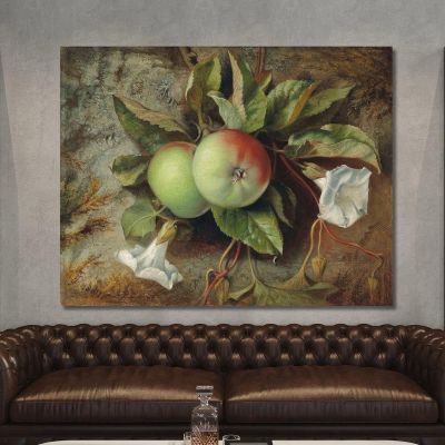Autumn Apples And Convolvulus Edward John Poynter ejp5 canvas print 