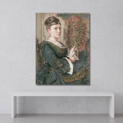 The Peacock Fan Edward John Poynter ejp27 canvas print 