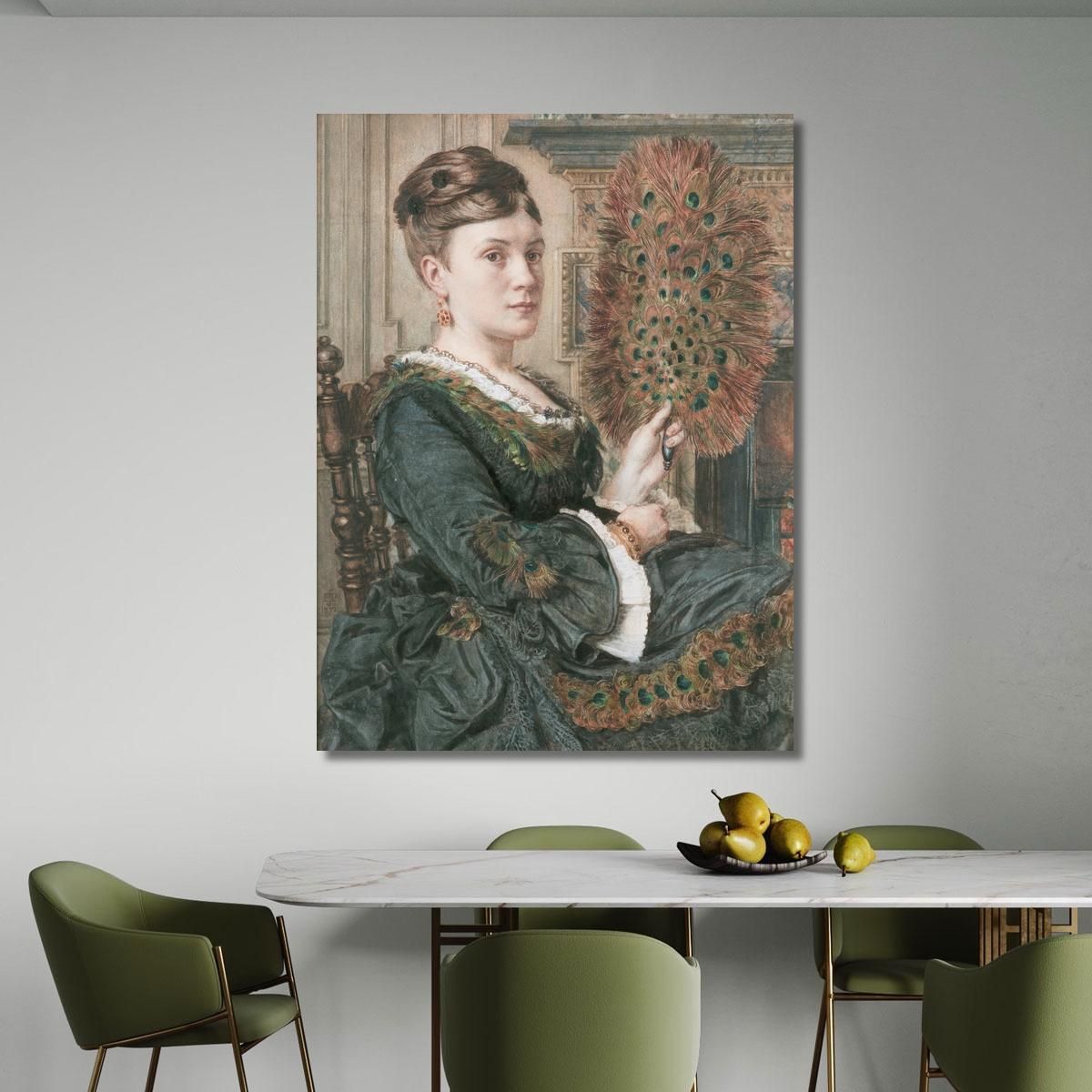 The Peacock Fan Edward John Poynter ejp27 canvas print 