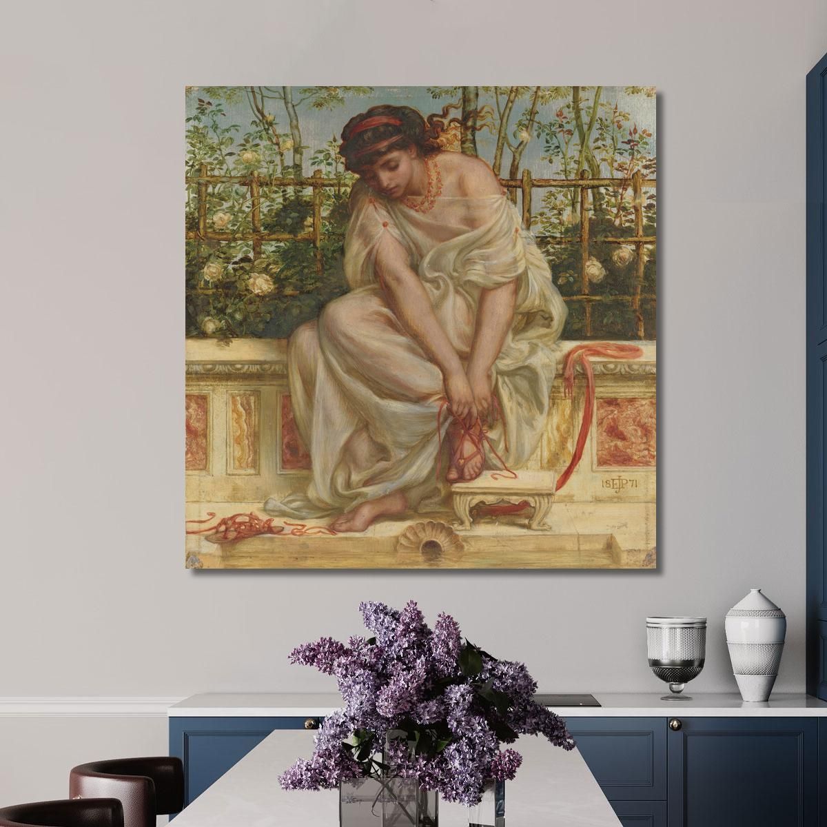 The Sandal Edward John Poynter ejp29 canvas print 