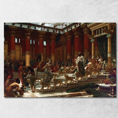 The Visit Of The Queen Of Sheba To King Solomon Edward John Poynter ejp30 canvas print 