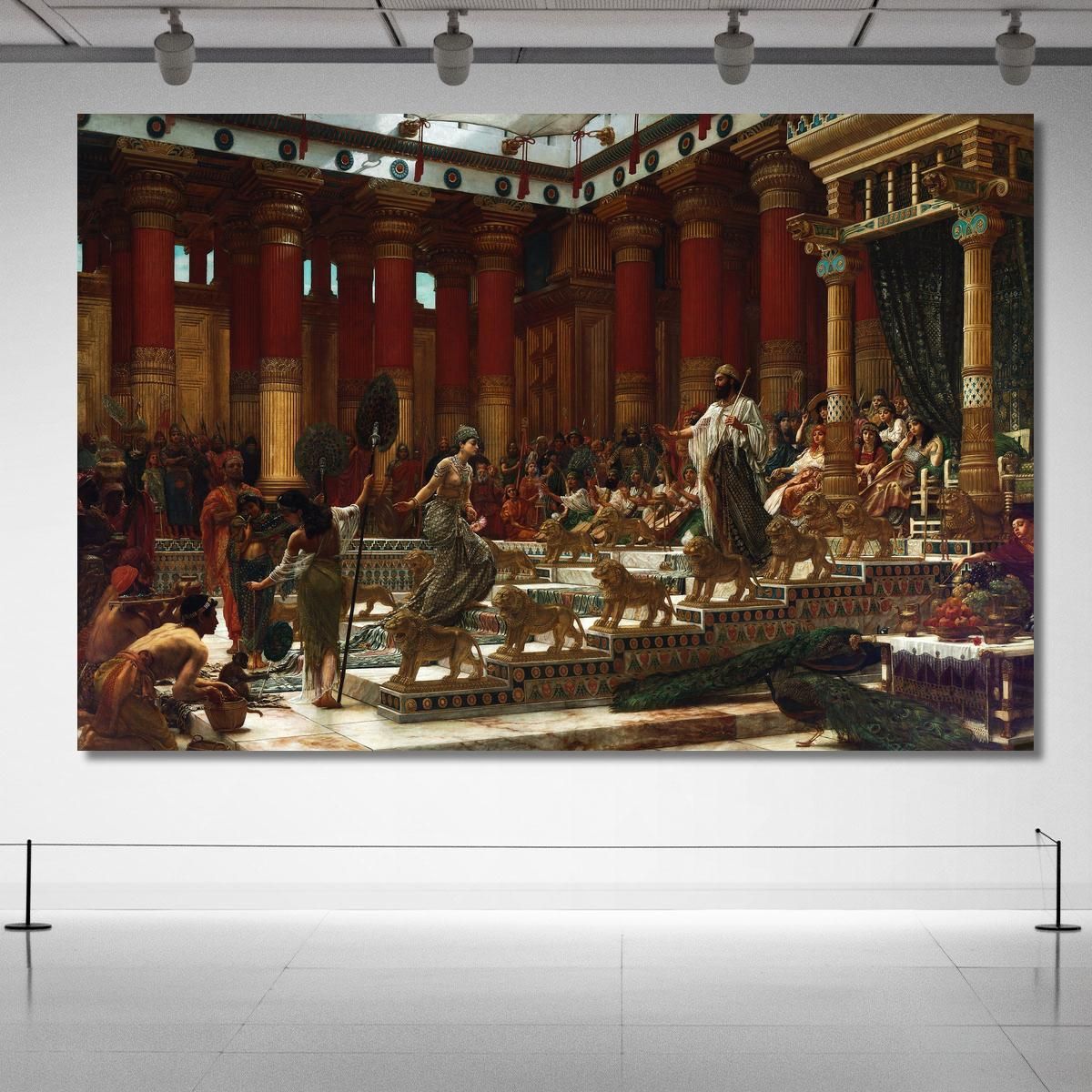 The Visit Of The Queen Of Sheba To King Solomon Edward John Poynter ejp30 canvas print 