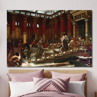The Visit Of The Queen Of Sheba To King Solomon Edward John Poynter ejp30 canvas print 