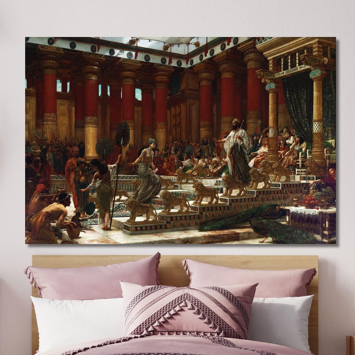 The Visit Of The Queen Of Sheba To King Solomon Edward John Poynter ejp30 canvas print 