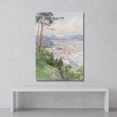 A View Of Bregenz And Lake Bodensee Edward Theodore Compton etc2 canvas print 