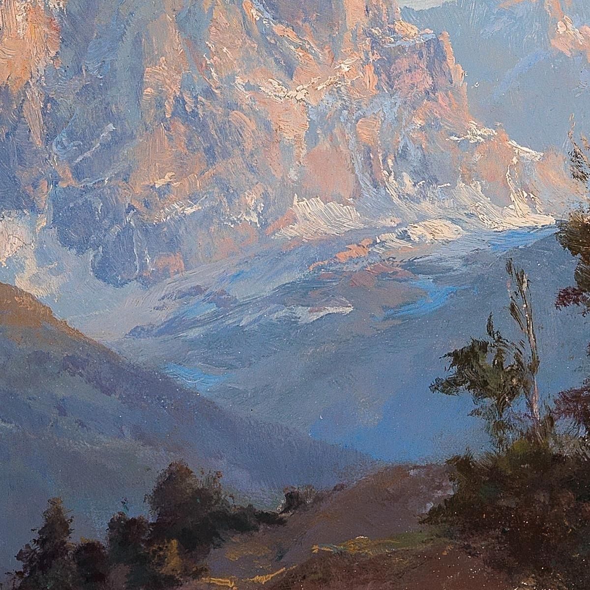 A View Of Mount Sassolungo Edward Theodore Compton etc4 canvas print