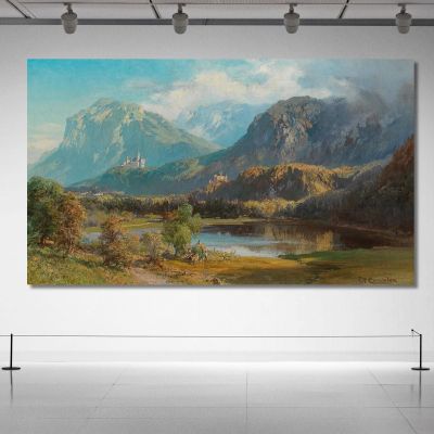 A View Of Neuschwanstein Edward Theodore Compton etc5 canvas print 