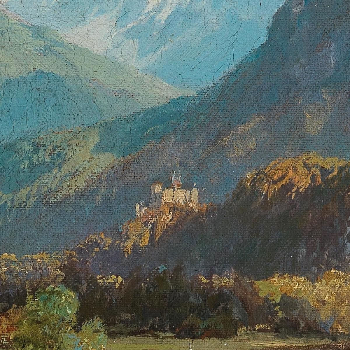 A View Of Neuschwanstein Edward Theodore Compton etc5 canvas print