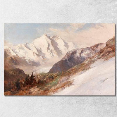 View Of The North Side Of Grossglockner Edward Theodore Compton etc13 canvas print 