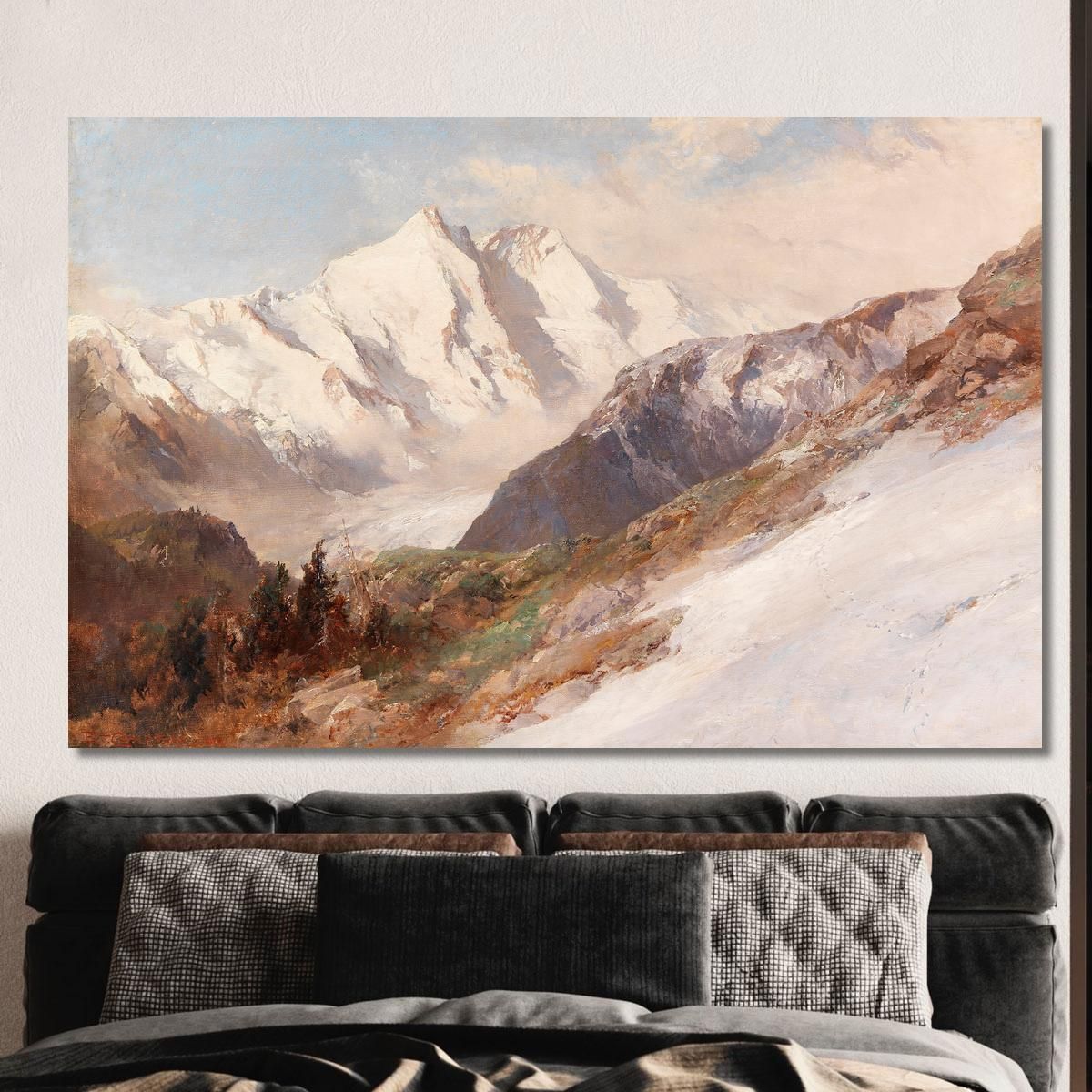 View Of The North Side Of Grossglockner Edward Theodore Compton etc13 canvas print 