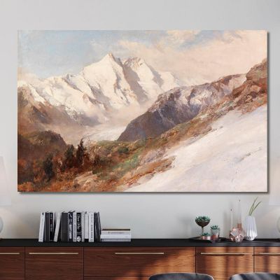 View Of The North Side Of Grossglockner Edward Theodore Compton etc13 canvas print 