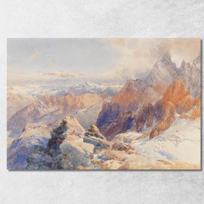 Col Du Géant Edward Theodore Compton etc17 canvas print 